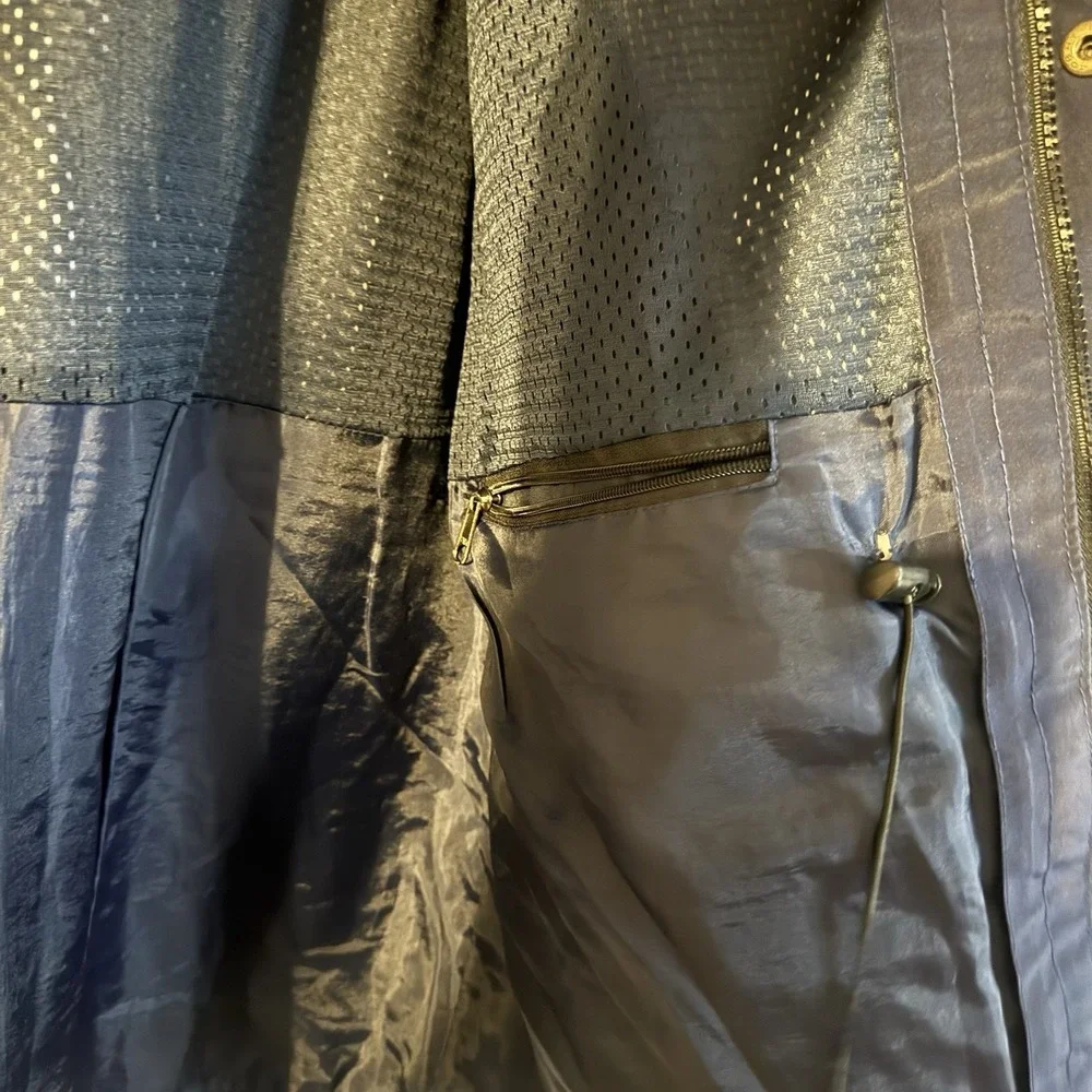 Vtg 1990s The North Face Goretex Navy Blue/Black Rain Jacket - Men's XL READ*‎